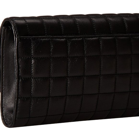 MK COLLECTION ✅ Michael Kors Collection ~ GIA Quilted Clutch BLACK ✨ RARE NWTs - Picture 13 of 17